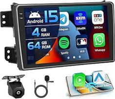 4+64G automobilinis radijas Suzuki Splash Ritz/Opel Agila 2004-2014 Android 15 su 9 colių vidiniu ekranu Palaiko Wireless Carplay ir Android Car Mirror Link radiją FM/RDS GPS WiFi Bluetooth