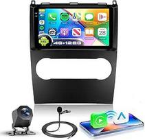 4G + 128G automobilinis radijas "Android 15", skirtas "Mercedes Benz B200 A B klasės W169 A160 A180 A200 A220 2009-2012, 9 colių vidinis HD jutiklinis ekranas su "Carplay", "Android", "Android", GPS, "Wi-Fi", USB, "Bluetooth", FM, RDS kamera