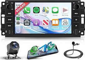 4G + 64G Android automobilinis radijas Jeep Wrangler Compass Grand Cherokee/Chrysler 300C/Dodge Ram/Chevrolet 7 colių automobilinis radijas su Wireless Carplay Android Car