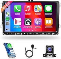 4G + 64G belaidis Carplay Android automobilinis radijas VW Golf 5 6 Passat Polo Tiguan Touran Caddy Skoda Seat 9 colių automobilinis radijas su Android automobiline GPS navigacija WiFi Mirror Link Bluetooth FM/RDS/DAB/SWC