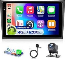 4G 128G VECHTEL 10,1 colio "Bluetooth" automobilinis radijas "Volvo XC90" 2004-2013 m. "Carplay Android" automobiliui, "Android 15", EQ, WiFi GPS, "Mirror Link", RDS/FM radijas 2 DIN su AHD galinio vaizdo kamera