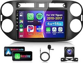4G ir 64G 9 colių automobilinis radijas VW Tiguan 2014-2016 su Carplay Android automobiliniu belaidžiu ryšiu, 1280 x 720, Android 13, jutiklinis ekranas Bluetooth RDS/FM radijas, WiFi Navi/AHD atbulinės eigos kamera