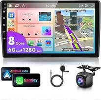 6G + 128G 8 branduolių 9 colių automobilinis radijo imtuvas "Bluetooth", skirtas "Opel Zafira/Antara/Astra" 2006-2010 m. "Carplay Android" automobiliui, DSP, WiFi GPS Navi RDS/FM, "Android 15" radijo imtuvas 2 DIN su AHD atbulinės eigos kamera