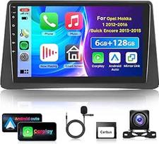 6G 128G VECHTEL 9 colių "Bluetooth" automobilinis radijo imtuvas "Opel Mokka 1" 2012-2016 m./"Buick Encore" 2013-2015 m. "Carplay Android" automobiliui, DSP EQ, 1280 x 720, WiFi GPS, "Mirror Link", RDS/FM radijas 2 DIN su AHD atbuline eiga