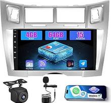 8 branduolių "Qualcomm Android 15 4+64G Radio Pantalla for Toyota Yaris/Vizi 2005-2011 with Wireless Carplay and Android Car, 10 colių ekranas su Mirror Link Radio FM/RDS GPS WiFi Bluetooth SWC