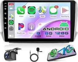 8 branduolių 6G+128G belaidis "Carplay" "Android" automobilinis radijas, skirtas "Peugeot 2008 208" 2012-2018 m.