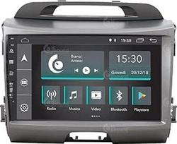 Asmeninis automobilinis radijas "Kia Sportage" su standartiniu radijo lizdu "Android" GPS "Bluetooth" "WiFi" USB DAB+ jutiklinis 9 colių 4 branduolių "Carplay" "Android" automobilis