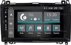 Asmeninis automobilinis radijas "Mercedes" A/B klasei "Android" GPS "Bluetooth" "WiFi" USB DAB+ jutiklinis 9 colių 4 branduolių "Carplay" "Android" automobilis