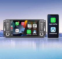 Automobiliniai radijo imtuvai Jeep Dodge Ram 1500 Chrysler 300C su belaidžiu CarPlay/Android Car, Bluetooth/FM/AM/RDS/Hi-Fi/IPS