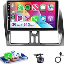 Automobilinis radijas 2G + 64G Android 15, skirtas Volvo XC60 2008-2013, 9 colių HD 2.5D jutiklinio ekrano automobilinis radijas su belaidžiu Carplay Android automobiliniu GPS Wi-Fi USB Bluetooth FM RDS radijas atbulinės eigos kamera