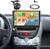 Automobilinis radijas [4G+64G], skirtas Citroen C1/Toyota Aygo/Peugeot 107, 10,1 colio jutiklinis ekranas, "Android 13" su "CarPlay", "Android Car", BT5.0, WLAN, GPS, RDS, FM, EQ