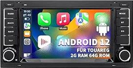 Automobilinis radijas VW Touareg Transporter T5 Multivan, Android 12 System 2G + 64G, 7 colių jutiklinis ekranas, dvigubas DIN radijo imtuvas, palaiko navigaciją Carplay Android Car Bluetooth WiFi
