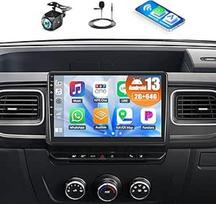 CAMECHO 2+64G 10 colių "Android 13" automobilinis radijas "Renault Master 2019-2022" su GPS WiFi FM, belaidis "Carplay" radijas su "Bluetooth", "Android" automobilinis RDS veidrodinis ryšys su atbulinės eigos kamera "Canbus", HD jutiklinis ekranas