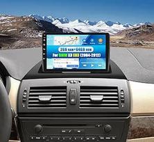 CAMECHO Android 13 automobilinis radijas su navigacija BMW X3 E83 (2004-2012 m.), dvigubas DIN automobilinis radijas su "Carplay Android Car", 9 colių ekranas RDS/FM Mirror Link Bluetooth ir USB + atbulinės eigos kamera