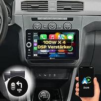 DYNAVIN "Android" automobilinis radijo imtuvas su navigacija, skirtas "VW Caddy Golf 6 Golf 5 Plus Tiguan Sharan Polo", 9 colių radijo imtuvas su belaidžiu "Carplay" ir "Android Car", "Head-up" ekranu, DAB+: D9-V9W Premium Flex