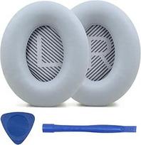 Ersatz-Ohrpolster für Bose QuietComfort 35 (QC35) Over-Ear-Kopfhörer, Ohrpolster passen auch für Quiet Comfort 35 II (QC35II) Kopfhörer. (Grau)