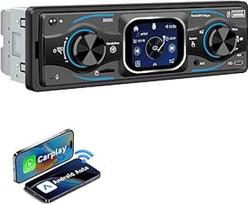 ESSGOO Automobilinis radijas su DAB+ "Bluetooth" 6.0 laisvų rankų įranga, lietimui jautriu ekranu, 7 spalvų 1 DIN USB SD Aux