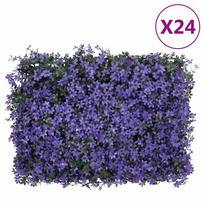 Dirbtinių lapų tvoros 24vnt violetinės 40x60cm