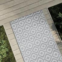 Lauko kilimas ARAKIL pilkos spalvos 80x150 cm PP