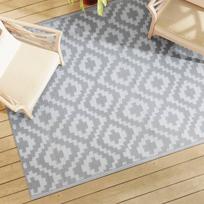 Lauko kilimas ARAKIL pilkos spalvos 160x230 cm PP