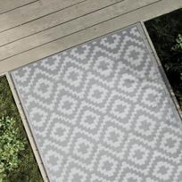 Lauko kilimas ARAKIL pilkos spalvos 120x180cm PP