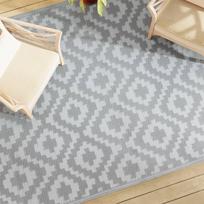 Lauko kilimas ARAKIL pilkos spalvos 190x290cm PP