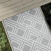 Lauko kilimas ARAKIL pilkos spalvos 120x180cm PP