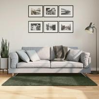 Kilimas HUARTE miško žalios spalvos 80x150cm trumpi šereliai