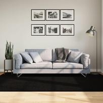 Kilimas HUARTE juodas 160x230cm trumpi šereliai