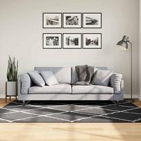 Shaggy kilimas PAMPLONA juodas ir kreminis 140x200cm
