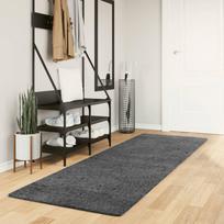Kilimas OVIEDO antracito spalvos 80x250cm trumpi šereliai