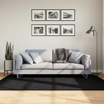 Kilimas OVIEDO juodos spalvos 140x200cm trumpi šereliai