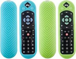 HARY "Sky Q" nuotolinio valdymo pulto dangteliai, tamsoje šviečiantis silikoninis dėklas, skirtas SKY135 balso ir jutikliniams nuotolinio valdymo pulteliams + "Sky Glass" nuotolinio valdymo pultui - apsauginis dėklas su apsauginiu dirželiu nuo pasimetimo