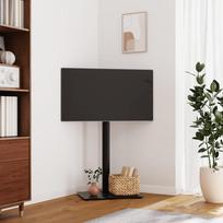 Kampinis TV staliukas 1 aukšto juodas 32-65 colių TV