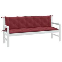 Sodo suoliuko pagalvėlės 2vnt vyno 180x50x7cm audinys