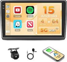 Hikity Android15 4+64G automobilinis radijas Renault Trafic/Opel Vivaro 2006-2010/Nissan Primastar 2006-2014 su 10 colių Incell jutikliniu ekranu, belaidžiu Carplay Android Car, FM/RDS GPS WiFi atbulinės eigos kamera +