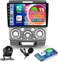 Hodozzy 2GB 64GB "Android" automobilinis radijas "Ford Everest Ranger 2012-2017/Mazda BT50 BT-50 2006-2011" su belaidžiu "Carplay" "Android" automobiliu, 2 DIN 9 colių jutiklinis ekranas su palydovine navigacija DSP "Bluetooth" WiFi FM/RDS radijas