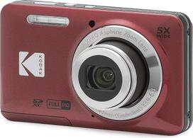 KODAK Pixpro FZ55-16 megapikselių skaitmeninis fotoaparatas, 5X optinis priartinimas, 2,7 LCD ekranas, optinis vaizdo stabilizatorius, 720p Full HD vaizdo įrašas, ličio jonų - raudonas
