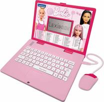 LEXIBOOK, Barbie JC598BBi2 Anglų ispanų kalbos mokymosi kompiuterinis žaislas vaikams su 124 užduotimis mokytis, žaisti ir klausytis muzikos, rožinis