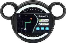 MSD 9 colių ekrano automobilinis radijas BMW Mini Cooper R56 R60 (2007-2014) | Wireless Carplay Android Car | Android 14 GPS navigacijos radijas | Volant WiFi DSP DAB Bluetooth 5.0 | atbulinės eigos kamera | 2 DIN