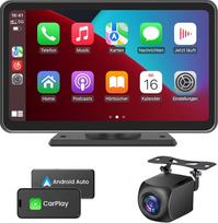 Nešiojamasis "CarPlay" ekranas, belaidis "Android" automobilio monitorius, 7 colių IPS ekranas su "Bluetooth" laisvų rankų įranga, "Siri", balso asistentu, GPS navigacija, "MirrorLink", FM (HD galinio vaizdo kamera)