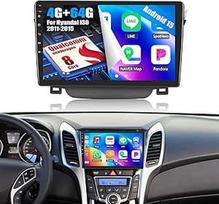 OiLiehu 4G + 64G 8 branduolių Qualcomm Snapdragon Android 15 automobilinis radijas Hyundai I30 2011-2015 Carplay Android automobilinis radijas su ekranu 9 colių su Bluetooth FM RDS GPS WiFi SWC DSP atbulinės eigos kamera