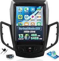 OiLiehu 6+128G 8 Core Android 13 CarPlay Android Auto Autoradio für Ford Fiesta MK7 2009-2016 Autoradio Mit Bildschirm 9.7 Zoll mit Bluetooth GPS FM RDS WiFi SWC DSP/EQ Rückfahrkamera