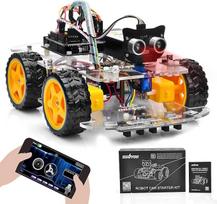 OSOYOOOO Starter Kit Robot Model Car Kit for Arduino, STEM nuotolinis valdymas per programėlę, skirtas švietėjiškai motorizuotai robotikai statyti