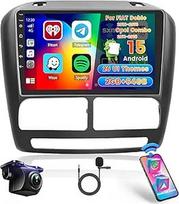 Roinvou 2+64G automobilinis radijas Fiat Doblo 2010-2015/Opel Combo 2011-2018 su belaidžiu Carplay Android Car Mirror Link, 9 colių jutiklinis ekranas Android radijas su Bluetooth GPS WiFi EQ FM RDS SWC atbuline eiga