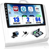 SIXWIN 2+64G Android 13 automobilinis radijas, skirtas Ford Focus Exi MT 2 3 Mk2/Mk3 2004-2011 su Carplay/Android Car, 9 colių HD jutiklinis ekranas su WiFi GPS Bluetooth FM/RDS EQ + atbulinės eigos kamera