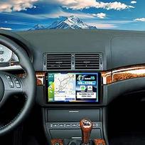 SIXWIN 4+128G Android 15 automobilinis radijas su CarPlay/Android Car/Mirror Link, skirtas BMW 3 serijos E46 1999-2005.9 colių HD jutiklinis ekranas Palaiko WiFi GPS Bluetooth FM/RDS USB EQ + atbulinės eigos kamera