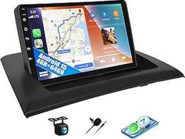 SIXWIN 4+64G Android 15 automobilinis radijo imtuvas BMW X3 E83 (2004-2012) su Carplay/Android Auto/Mirrorlink, 9 colių jutiklinis radijo imtuvas su WiFi/GPS/Bluetooth/FM/RDS/SWC/32EQ+ atbulinės eigos kamera + MIC