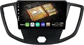 SXAUTO Android 15-6G+128G - automobilinis radijas "Ford Transit Tourneo Custom" (2013-2019 m.) - belaidis "CarPlay Android" automobilis - kamera + mikrofonas - DAB vairo valdymas, dviejų juostų "WiFi" greitas įkrovimas - 2 DIN IPS 9 colių