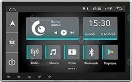 Universalus automobilinis radijas 1 DIN "Android" GPS "Bluetooth" WiFi USB DAB+ jutiklinis ekranas 10 colių 4Core Carplay Android automobilis